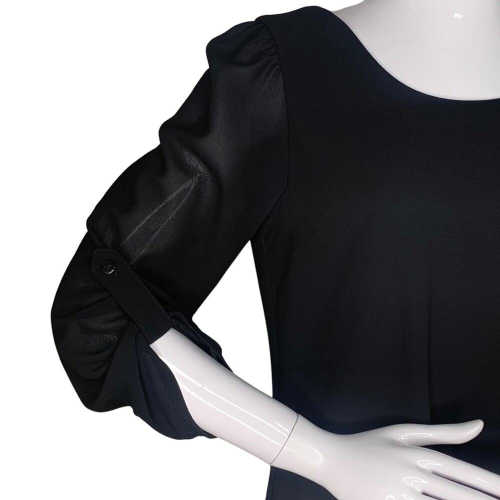 Speechless Dress Sheer Sleeve Full Lining Body Pullover Black Size S - Picture 3 of 9